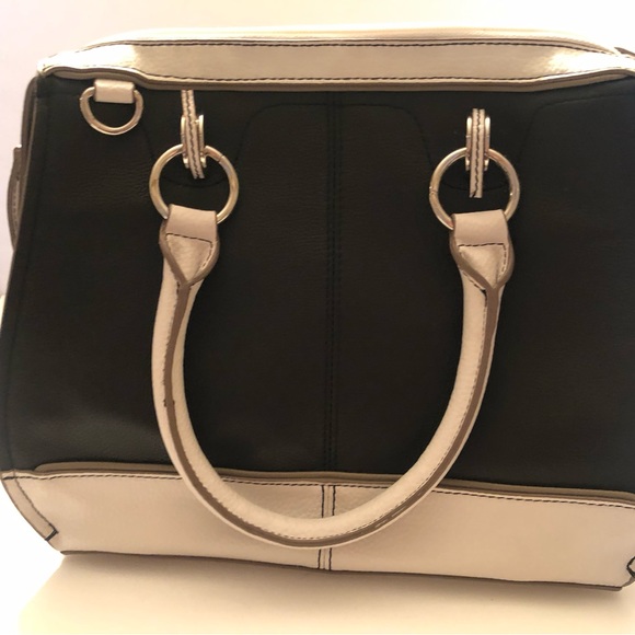 Tignanello Pebble Leather Colorblock Satchel - Picture 5 of 15